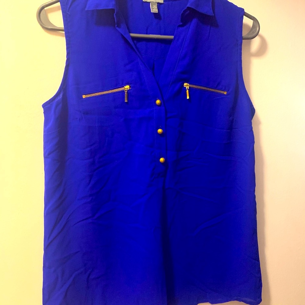 Button down Blouse  with zippers